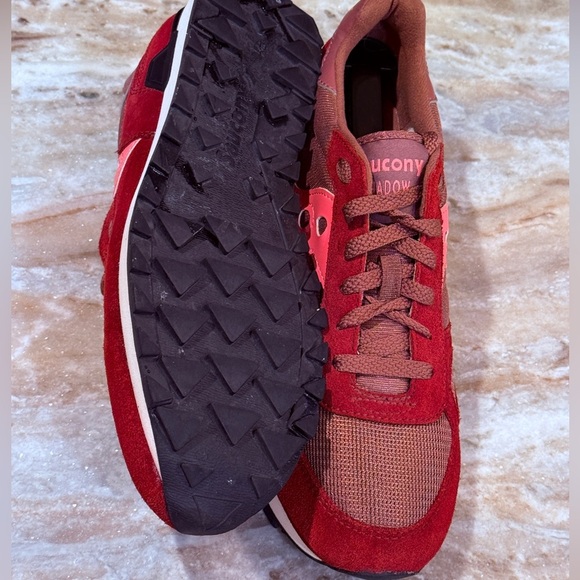 Saucony Women's Burgundy and Pink Retro Sneakers - Picture 6 of 9